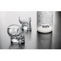 Promotional crystal skull shot glass,skull head vodka glass.